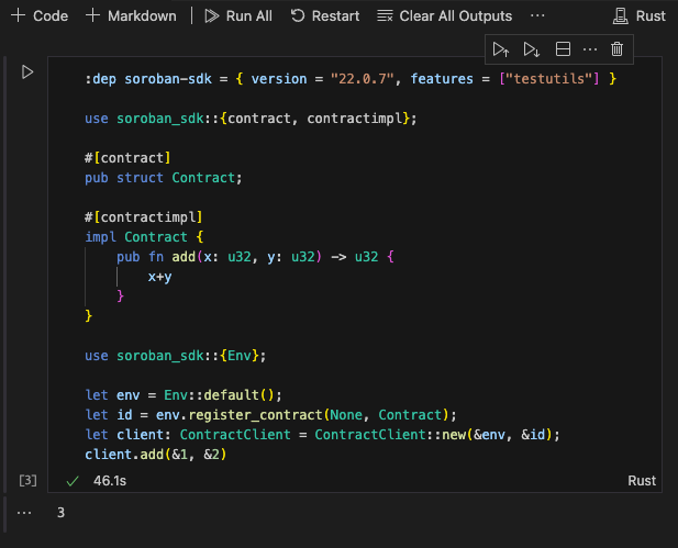 A running Jupyter notebook